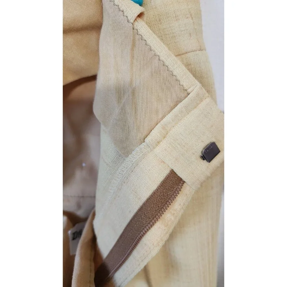 Vintage Retro Mens Lee Wald Yellow Suit Jacket Pants Disco Pimp Summer Vacation - Picture 7 of 16